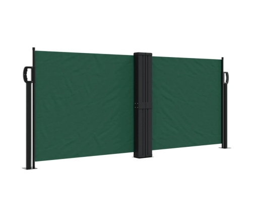 Toldo lateral retráctil verde oscuro 100x1000 cm