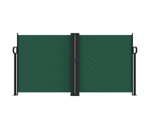 Toldo lateral retráctil verde oscuro 120x1000 cm