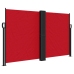 Toldo lateral retráctil rojo 140x1000 cm