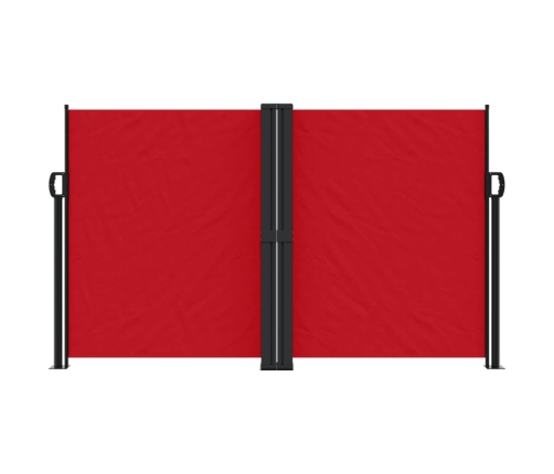 Toldo lateral retráctil rojo 140x1000 cm