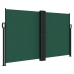 Toldo lateral retráctil verde oscuro 140x1000 cm