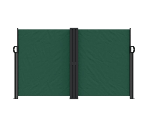 Toldo lateral retráctil verde oscuro 140x1000 cm