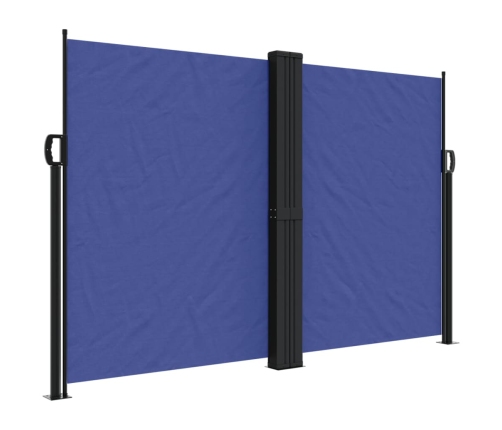 Toldo lateral retráctil azul 160x1000 cm