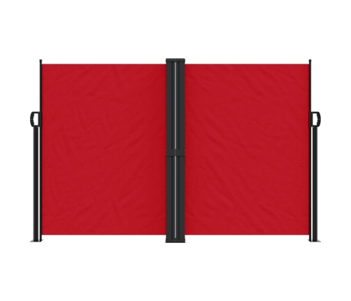 Toldo lateral retráctil rojo 160x1000 cm