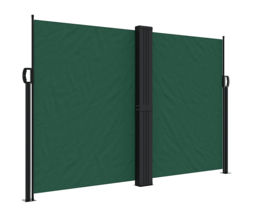 Toldo lateral retráctil verde oscuro 160x1000 cm