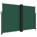 Toldo lateral retráctil verde oscuro 160x1000 cm