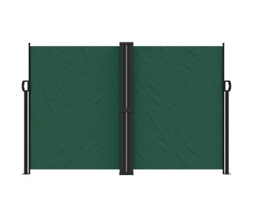 Toldo lateral retráctil verde oscuro 160x1000 cm