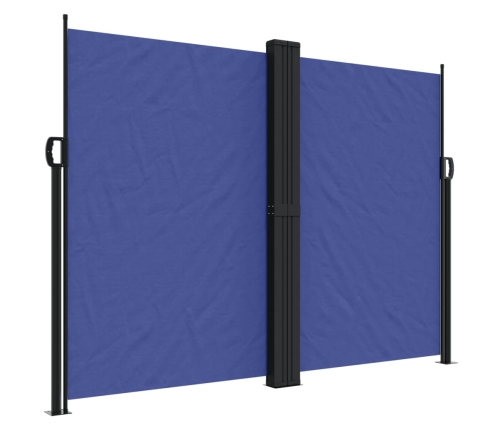 Toldo lateral retráctil azul 180x1000 cm