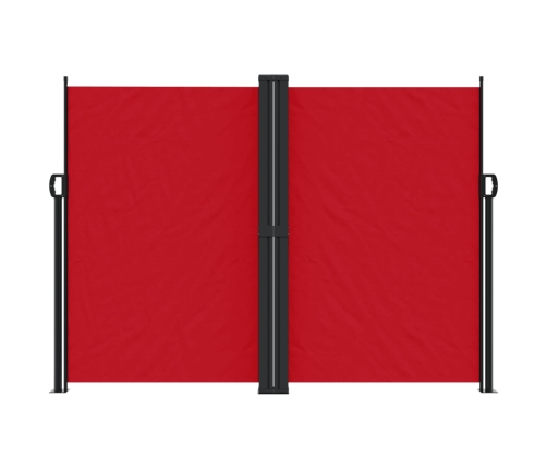 Toldo lateral retráctil rojo 180x1000 cm