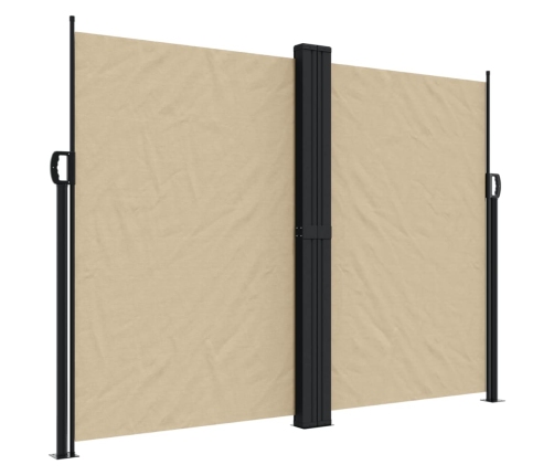 Toldo lateral retráctil beige 180x1000 cm