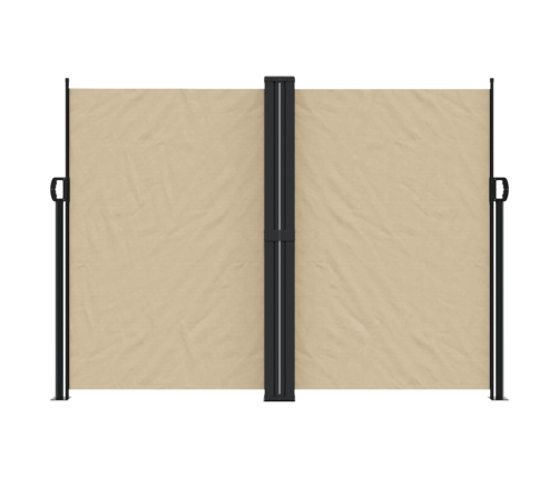 Toldo lateral retráctil beige 180x1000 cm