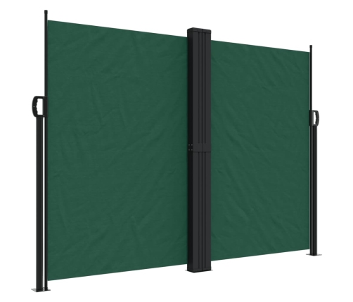 Toldo lateral retráctil verde oscuro 180x1000 cm