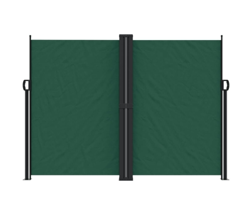 Toldo lateral retráctil verde oscuro 180x1000 cm