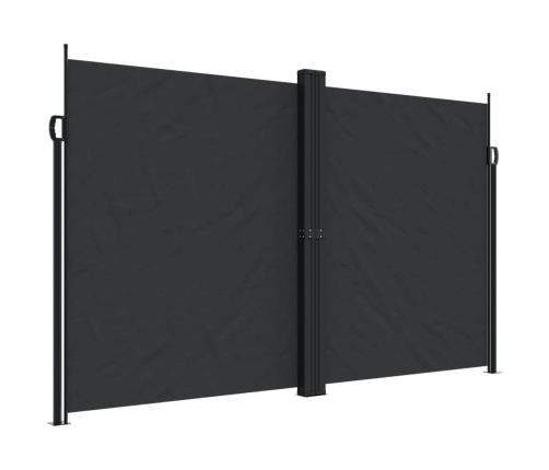 Toldo lateral retráctil negro 200x1000 cm