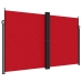 Toldo lateral retráctil rojo 200x1000 cm