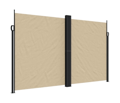 Toldo lateral retráctil beige 200x1000 cm