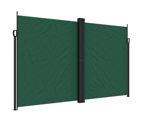 Toldo lateral retráctil verde oscuro 200x1000 cm