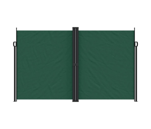 Toldo lateral retráctil verde oscuro 200x1000 cm