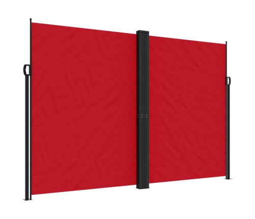 Toldo lateral retráctil rojo 220x1000 cm