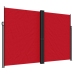 Toldo lateral retráctil rojo 220x1000 cm