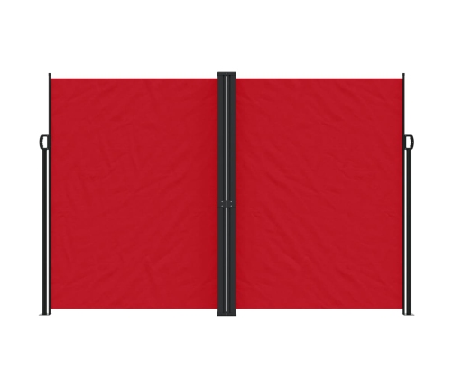 Toldo lateral retráctil rojo 220x1000 cm