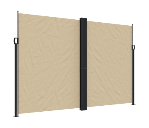 Toldo lateral retráctil beige 220x1000 cm