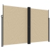 Toldo lateral retráctil beige 220x1000 cm