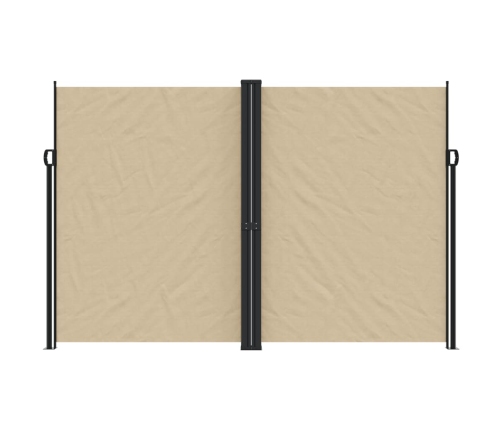 Toldo lateral retráctil beige 220x1000 cm