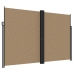 Toldo lateral retráctil gris taupe 220x1000 cm