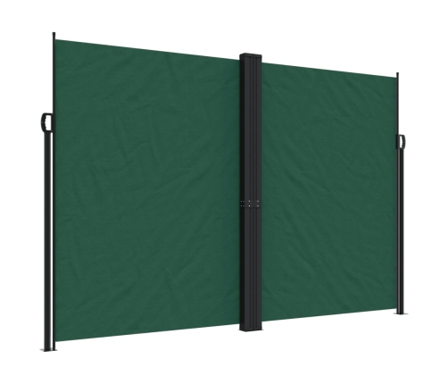 Toldo lateral retráctil verde oscuro 220x1000 cm