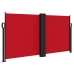 Toldo lateral retráctil rojo 120x1200 cm