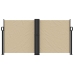 Toldo lateral retráctil beige 120x1200 cm