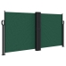 Toldo lateral retráctil verde oscuro 120x1200 cm