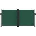 Toldo lateral retráctil verde oscuro 120x1200 cm