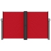 Toldo lateral retráctil rojo 140x1200 cm