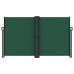 Toldo lateral retráctil verde oscuro 140x1200 cm