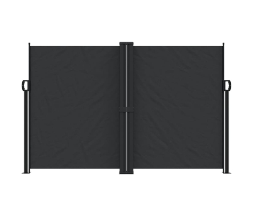 Toldo lateral retráctil negro 160x1200 cm