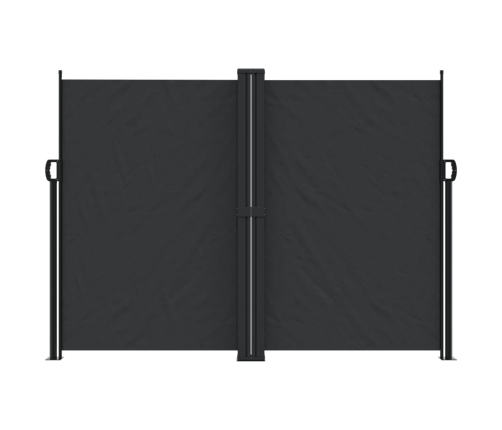 Toldo lateral retráctil negro 180x1200 cm