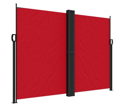 Toldo lateral retráctil rojo 180x1200 cm