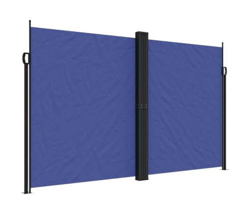 Toldo lateral retráctil azul 200x1200 cm