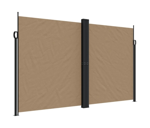 Toldo lateral retráctil gris taupe 200x1200 cm