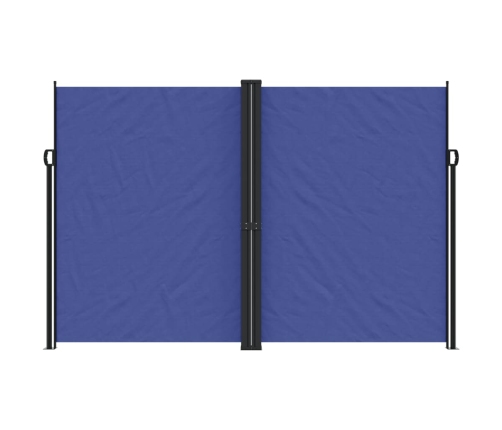 Toldo lateral retráctil azul 220x1200 cm