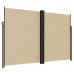 Toldo lateral retráctil beige 220x1200 cm