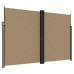 Toldo lateral retráctil gris taupe 220x1200 cm