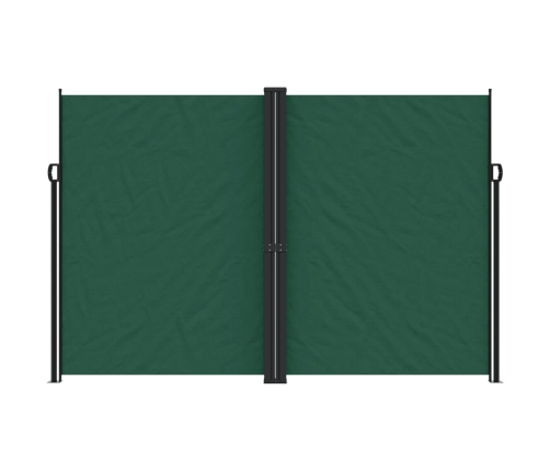 Toldo lateral retráctil verde oscuro 220x1200 cm