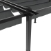 Cenador de jardín con techo retráctil aluminio antracita 3x6 m