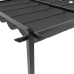 Cenador de jardín con techo retráctil aluminio antracita 3x6 m