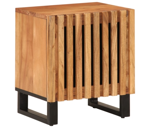 Mesitas de noche 2 uds madera maciza de acacia 40x34x46 cm