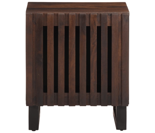 Mesita de noche de madera maciza de mango 40x34x46 cm