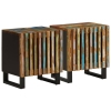 Mesitas de noche 2 uds de madera maciza reciclada 40x34x46 cm